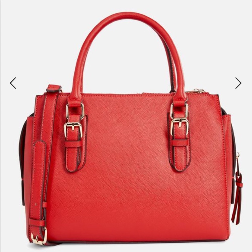 JustFab Bas Satchel Handbag with Removable Strap